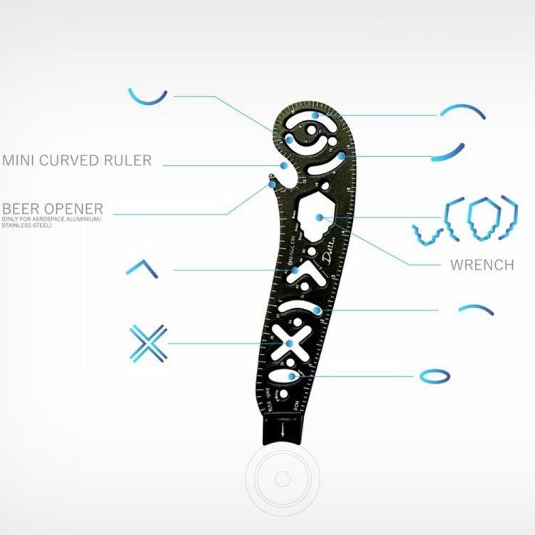 多功能繪圖尺創意畫圖工具磁性圓規尺