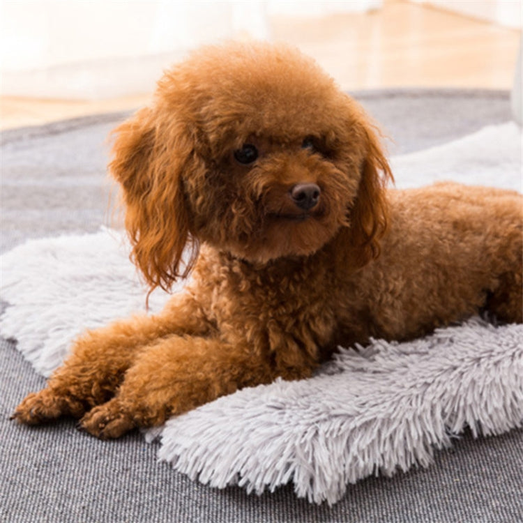 秋冬保暖通用方形寵物貓狗毛絨窩墊