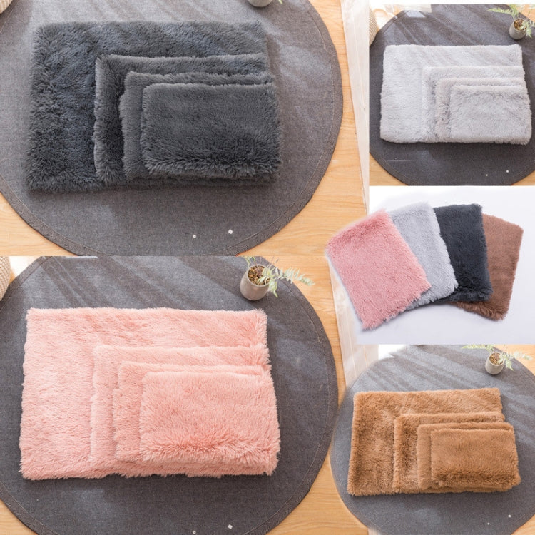 秋冬保暖通用方形寵物貓狗毛絨窩墊