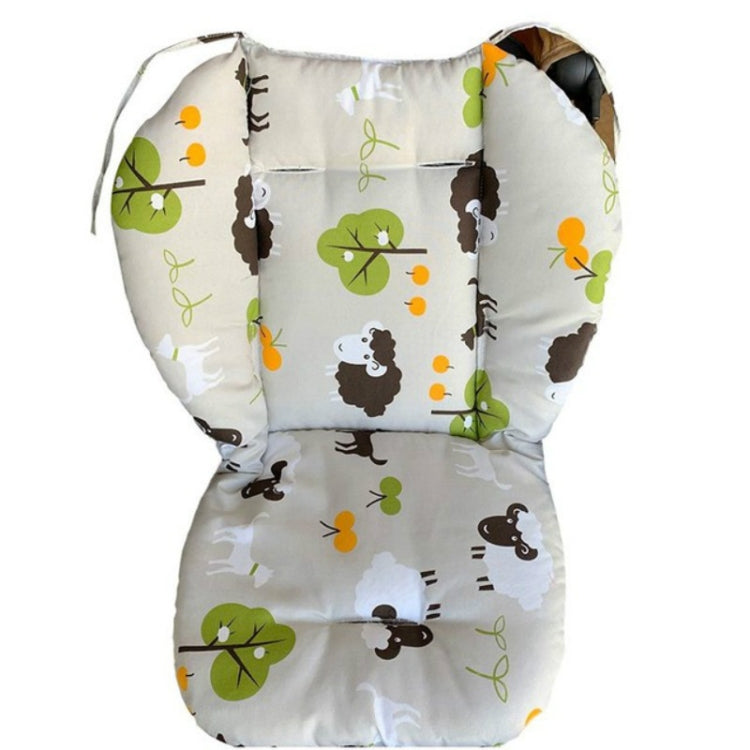 嬰兒推車棉坐墊秋冬季通用抗震加厚保暖嬰兒餐椅寶寶靠墊