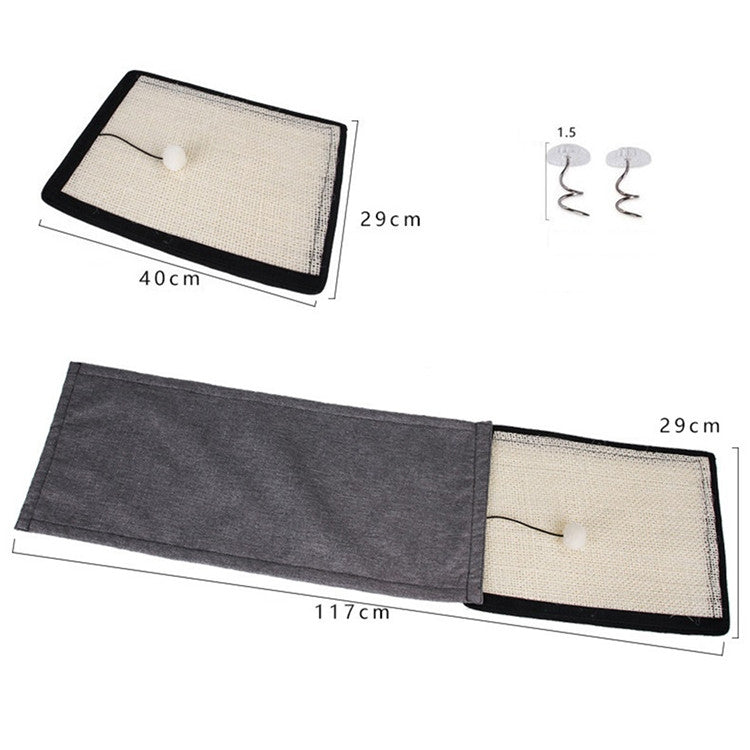 天然劍麻寵物貓抓板貓抓墊沙發保護墊