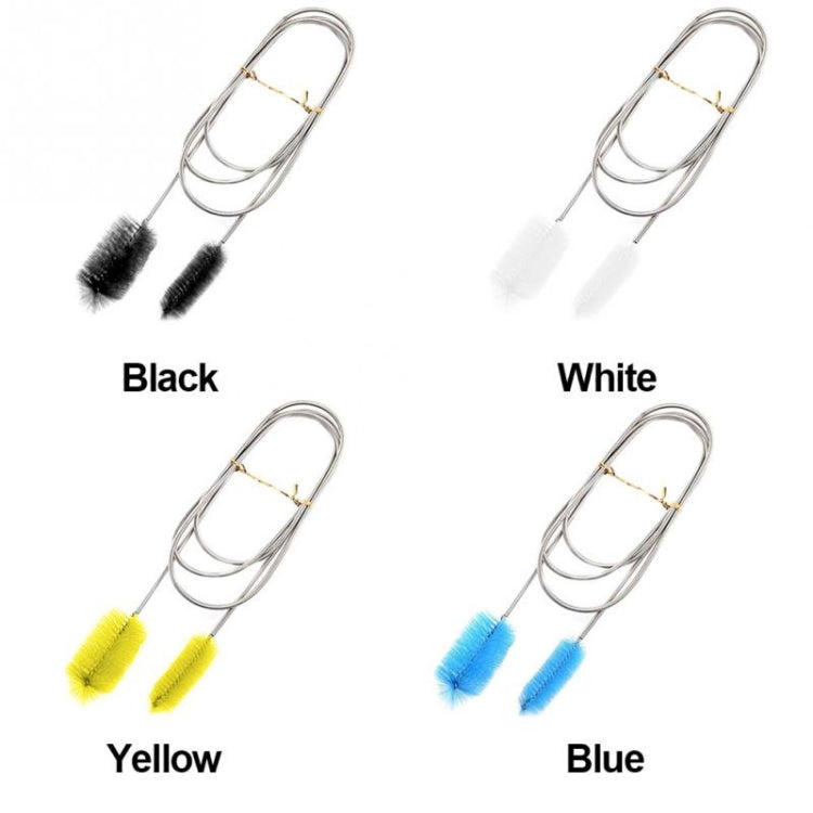 廚房水管管道清潔刷 不銹鋼清洗刷彈簧長毛刷