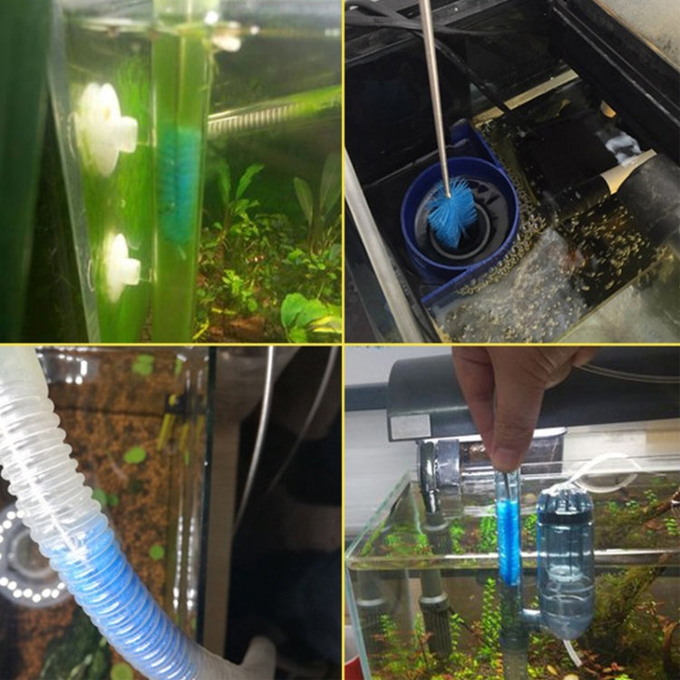 廚房水管管道清潔刷 不銹鋼清洗刷彈簧長毛刷