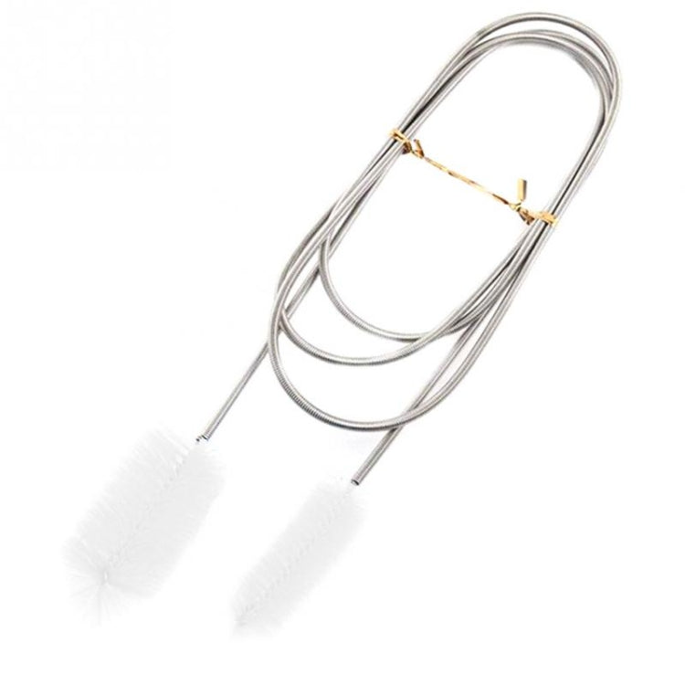 廚房水管管道清潔刷 不銹鋼清洗刷彈簧長毛刷