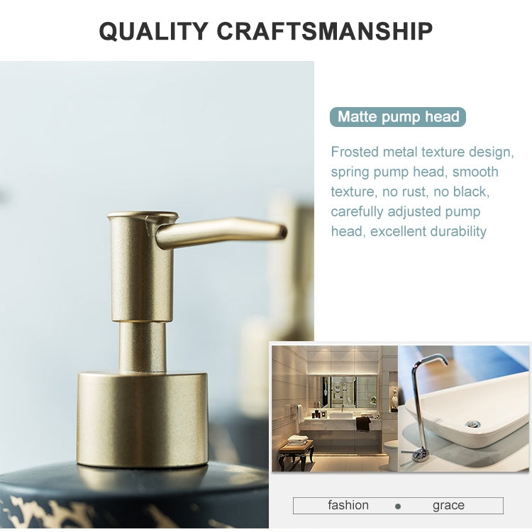 400毫升 浴室洗手液瓶沐浴露瓶陶瓷分裝瓶