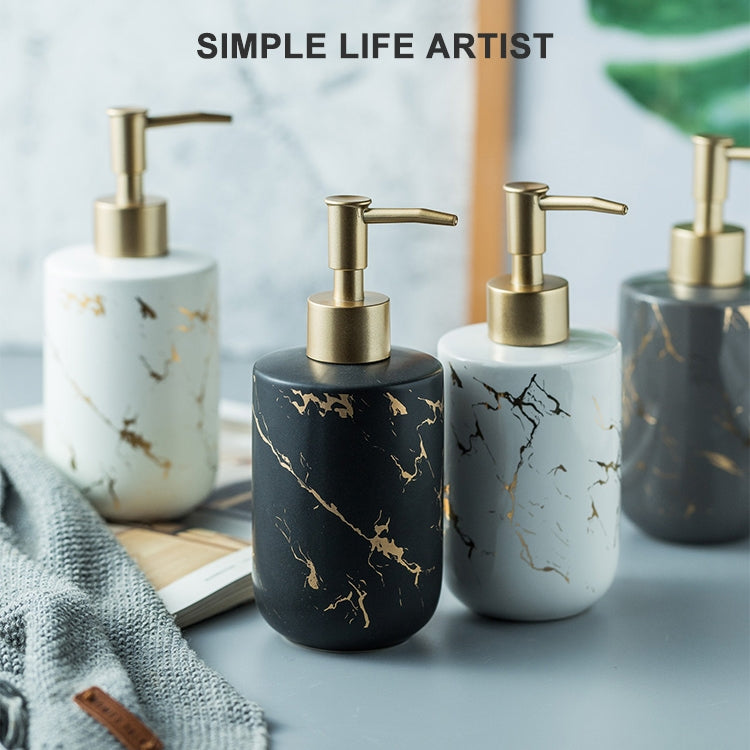 400毫升 浴室洗手液瓶沐浴露瓶陶瓷分裝瓶