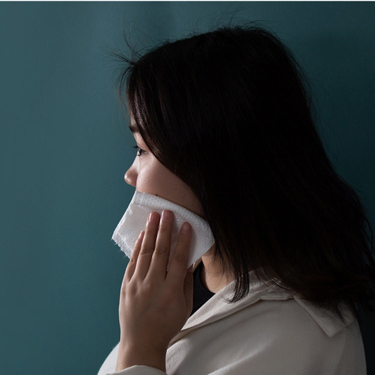 萌唄比KS037 一次性洗臉巾純棉加厚珍珠紋潔面抽巾