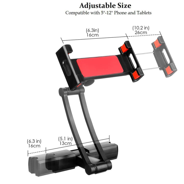 通用360旋轉後座車載支架