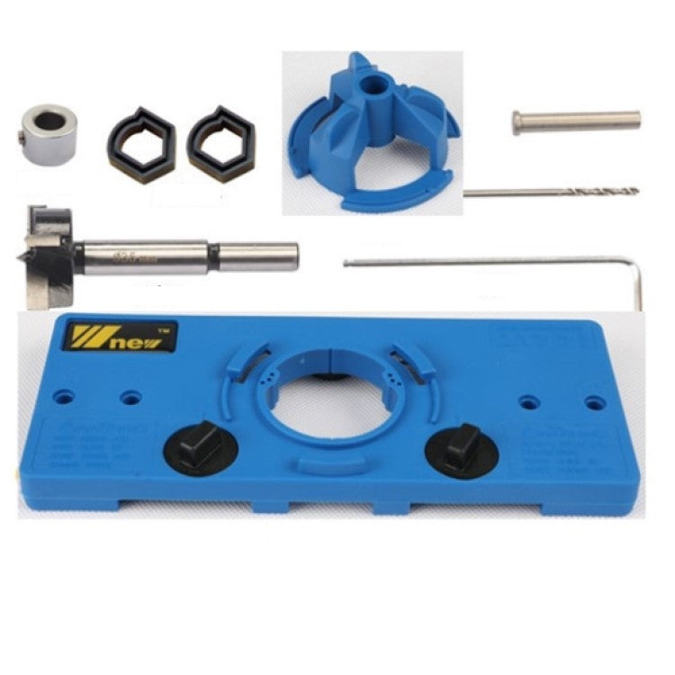 New 櫃式門窗櫥櫃門打孔器鉸鏈開孔定位器