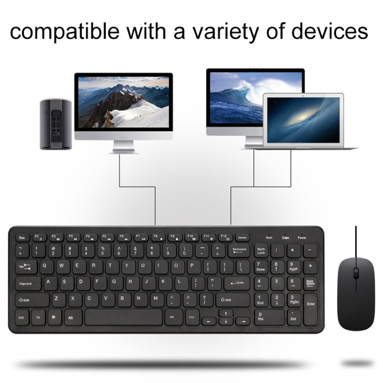 MLD-568 辦公遊戲有線鼠標鍵盤套裝，線長：1.25米