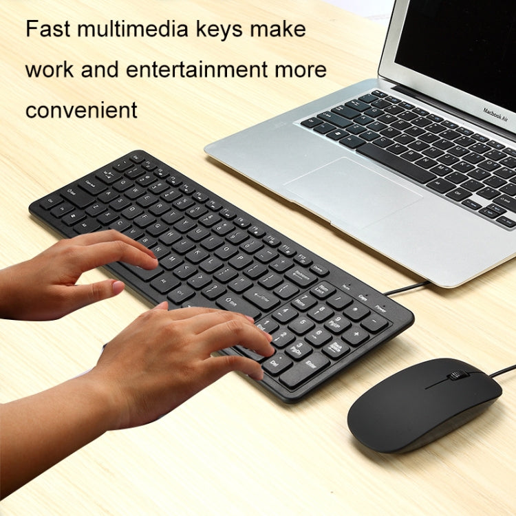 MLD-568 辦公遊戲有線鼠標鍵盤套裝，線長：1.25米