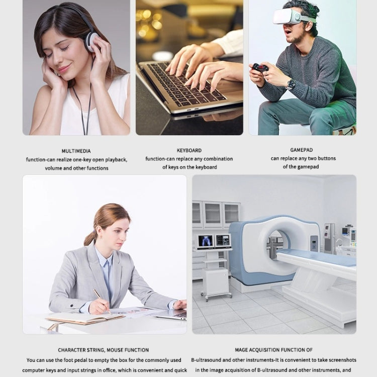 Pcsensor 無線藍牙腳踏開關自定義鍵盤鼠標遊戲電腦