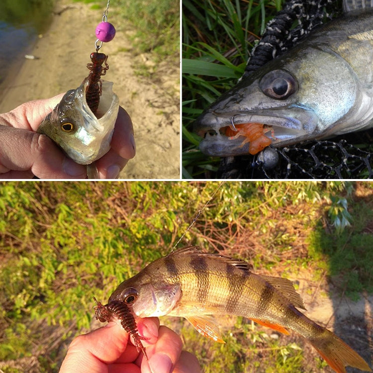 15個一賣 幼蟲硅膠軟餌8色路亞餌