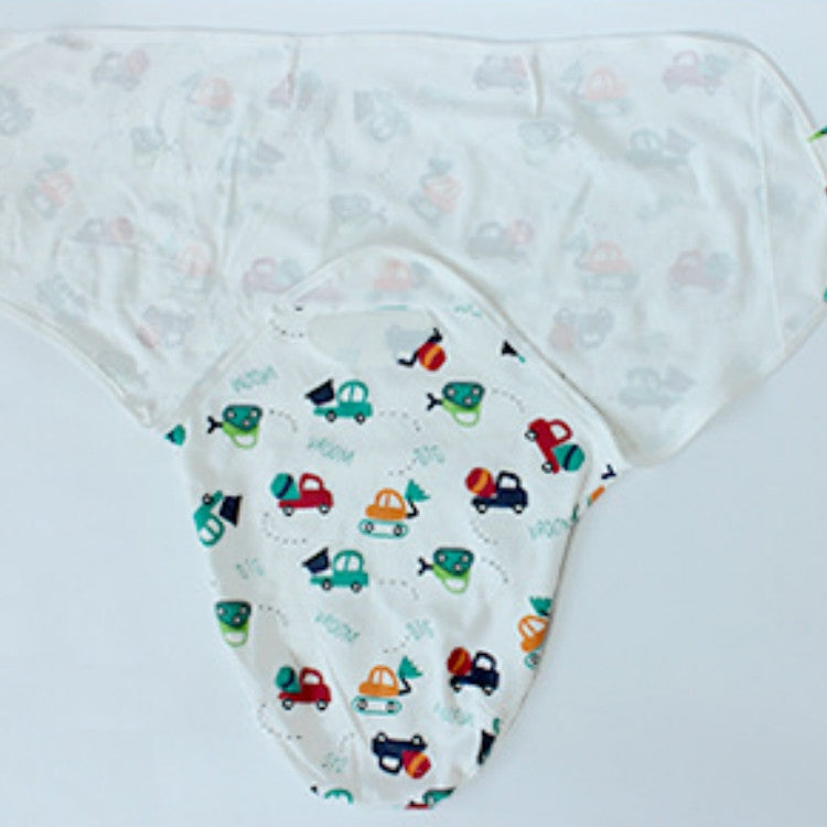 春夏棉質寶寶嬰兒襁褓包巾睡袋針織布抱被胎帽套裝