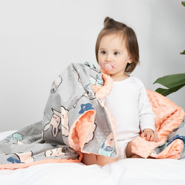 全棉卡通嬰兒安撫抱被可水洗推車蓋毯