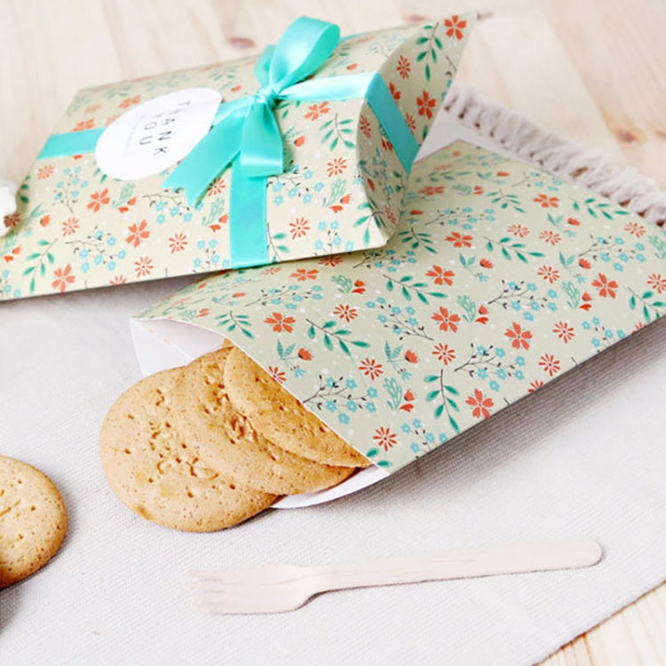 10個一賣 碎花糖果盒餅乾摺疊包裝盒