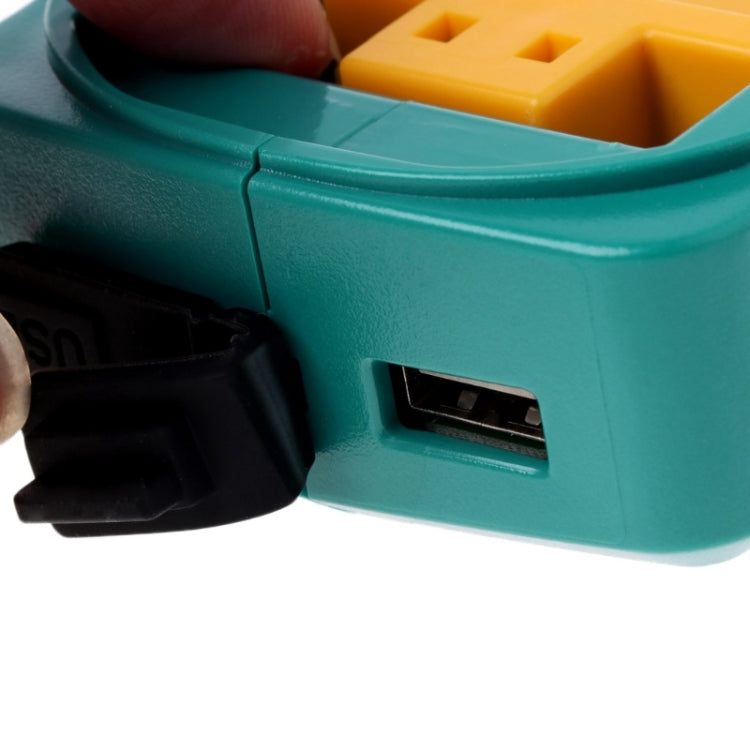 轉接頭適用牧田MAKITA ADP05 18V 14.4V 鋰電池USB充電轉換器