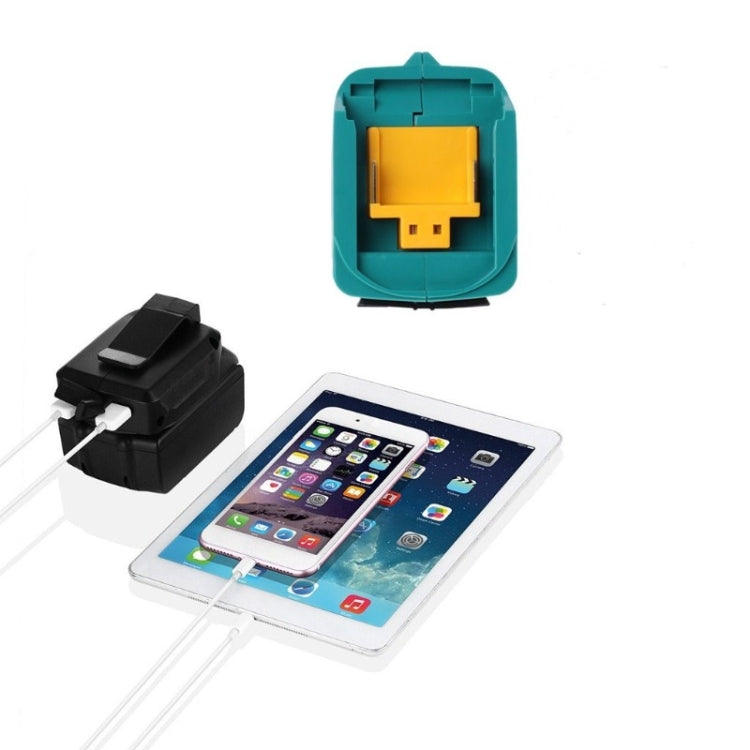 轉接頭適用牧田MAKITA ADP05 18V 14.4V 鋰電池USB充電轉換器