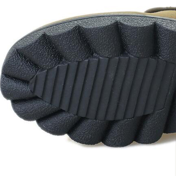 時尚方形高跟鞋純色運動鞋雪地靴