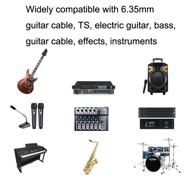 2彎頭 6.35mm吉他線無氧銅芯TS大二芯連接線