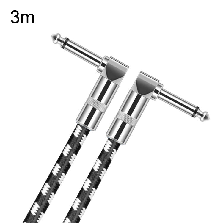 2彎頭 6.35mm吉他線無氧銅芯TS大二芯連接線