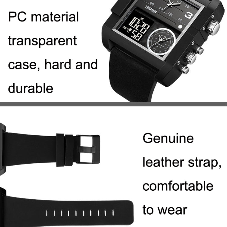 時刻美 2021 方形大錶盤三機芯男士運動手錶