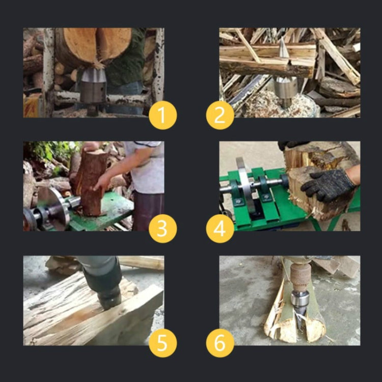 雙用劈柴鑽頭分裂錐劈柴工具