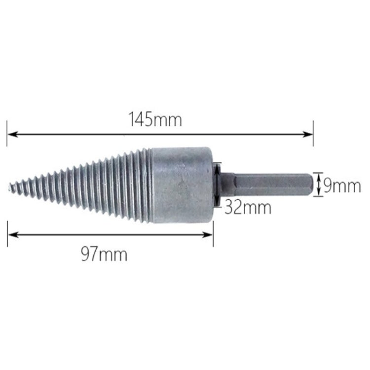 雙用劈柴鑽頭分裂錐劈柴工具