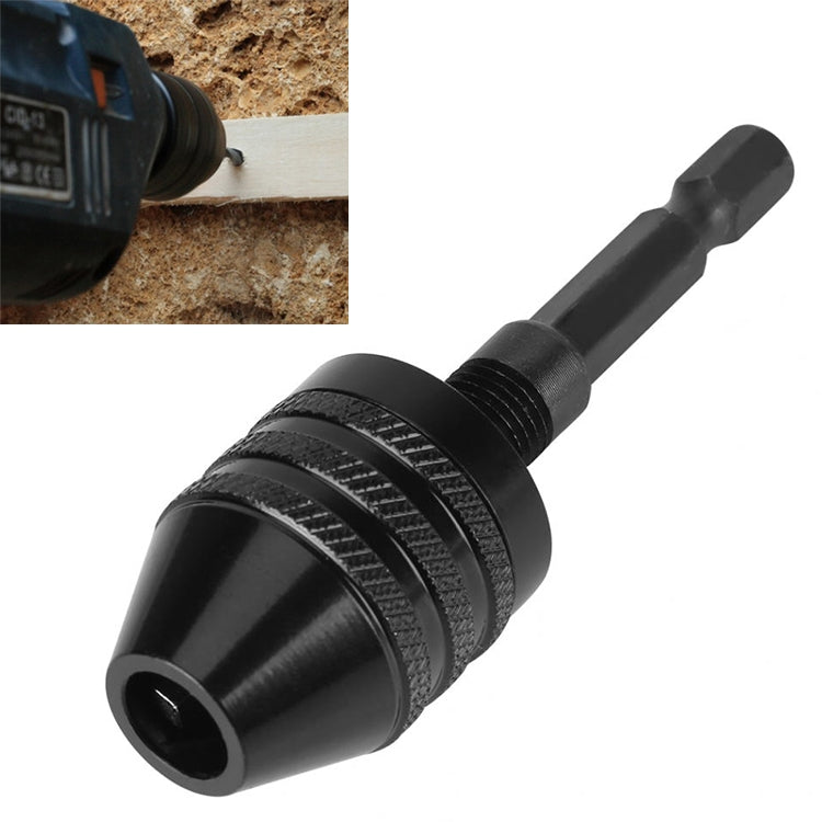 六角柄迷你鑽夾 轉換三爪夾頭電動工具