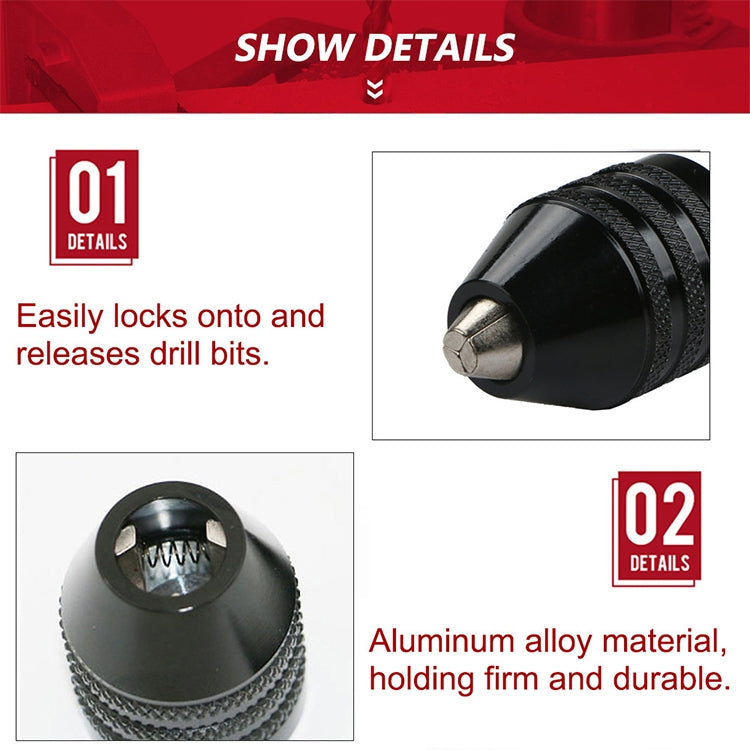 六角柄迷你鑽夾 轉換三爪夾頭電動工具