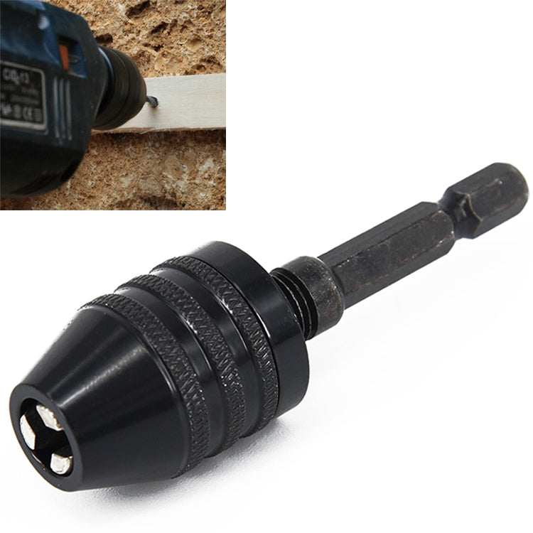 六角柄迷你鑽夾 轉換三爪夾頭電動工具