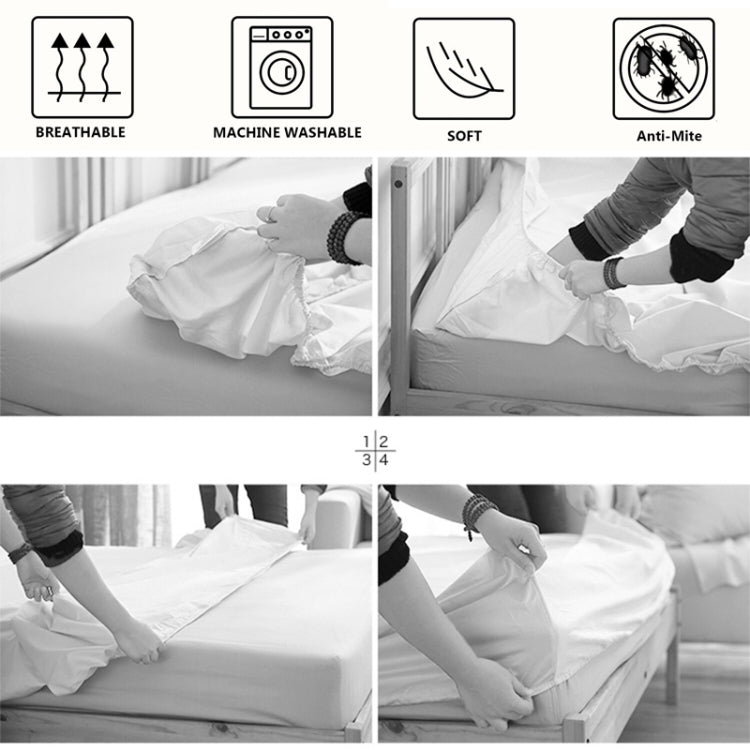大理石圖案床墊防塵保護套床笠床上用品