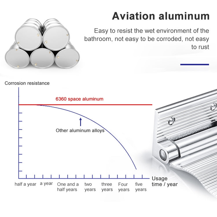 壁掛式浴室鋁合金淋浴腳架淋浴腳凳