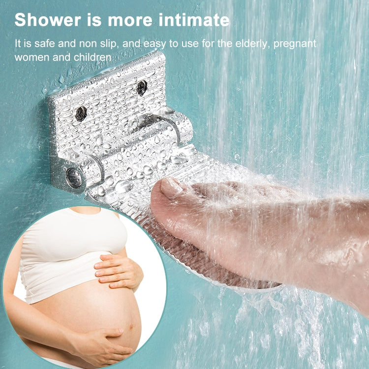 壁掛式浴室鋁合金淋浴腳架淋浴腳凳