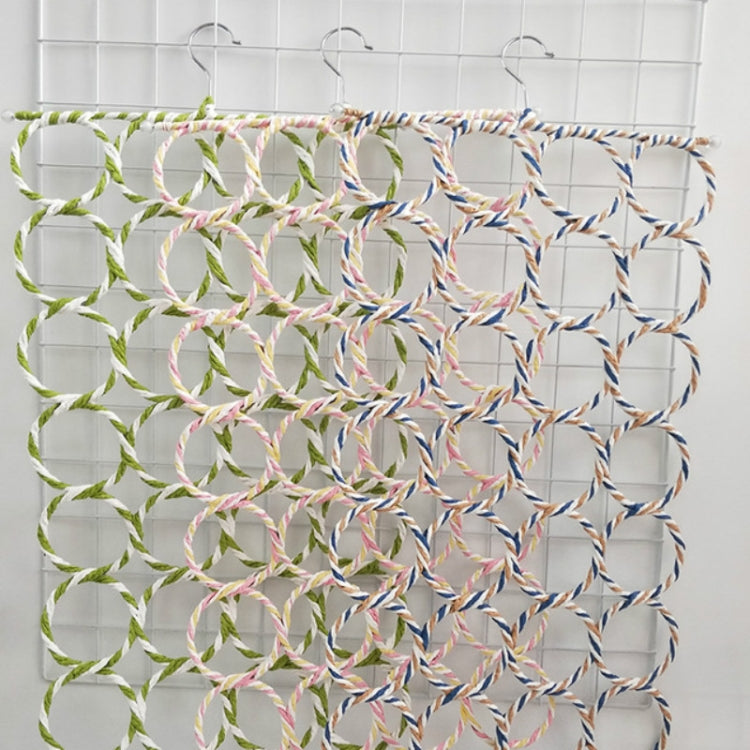 多功能可摺疊28圈圍巾架 顏色隨機發貨