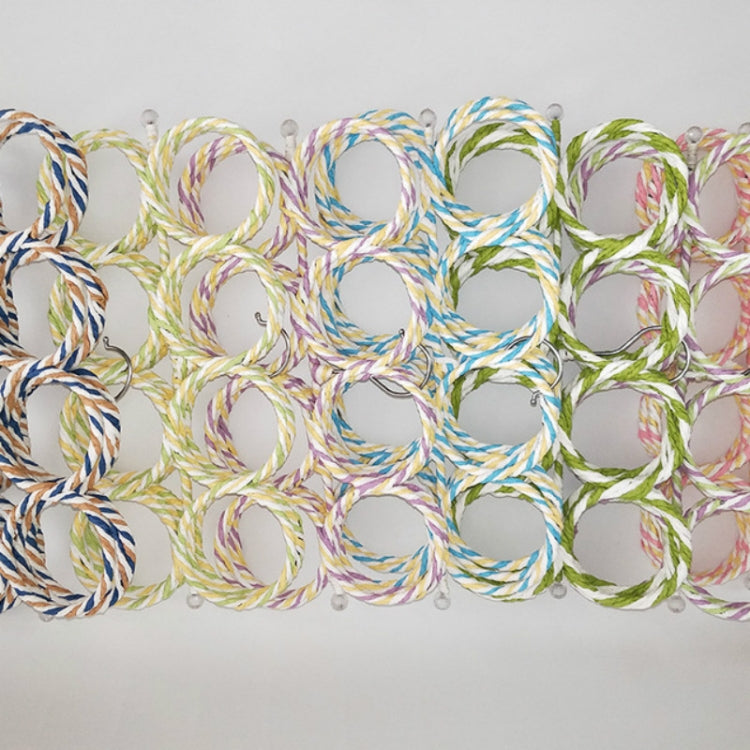 多功能可摺疊28圈圍巾架 顏色隨機發貨