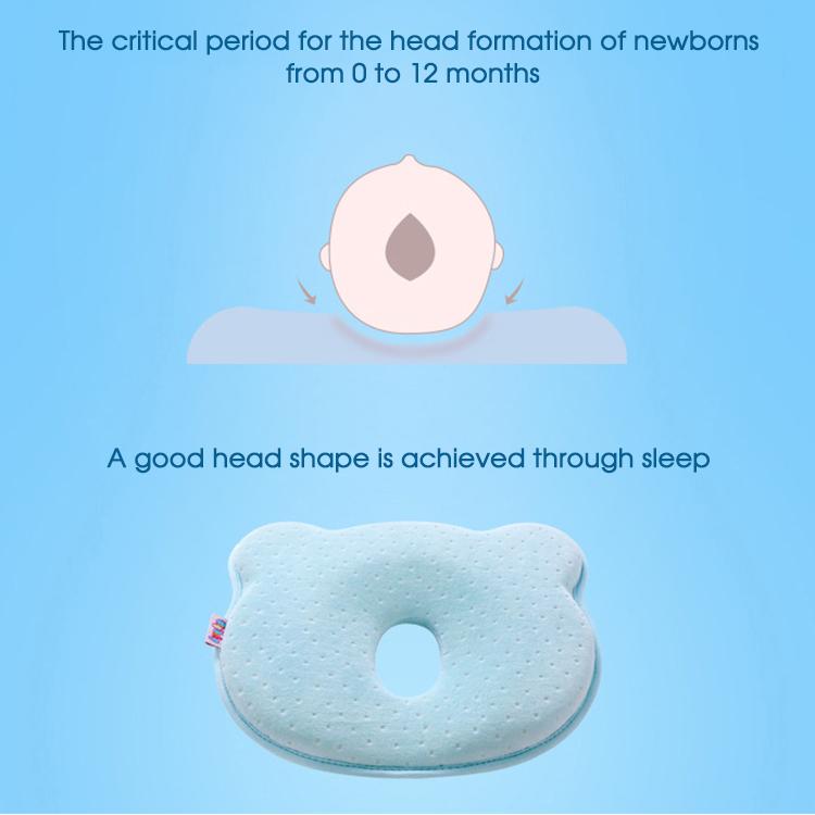 嬰兒頭型矯正枕頭新生兒頭靠墊記憶枕