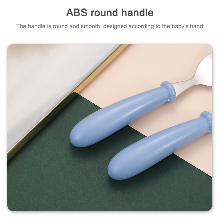 304不銹鋼勺叉盒三件套可愛寶寶幼兒園餐具套裝