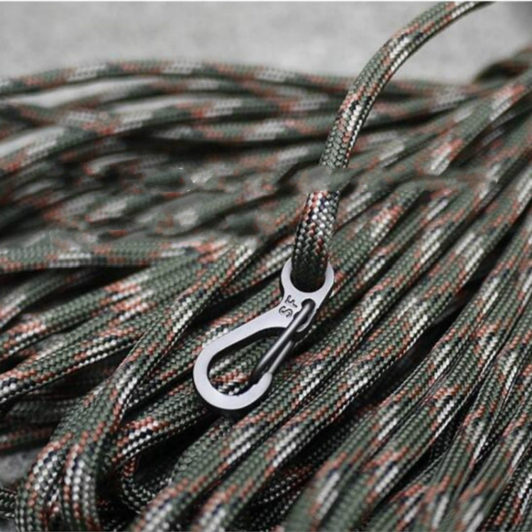 10個一賣 SF款 簡潔迷你彈簧掛扣鑰匙扣 適用於5mm內傘繩