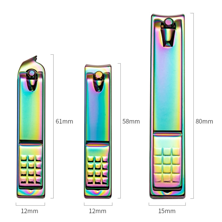 3合一 黑色彩鈦指甲剪套裝 去死皮修甲工具