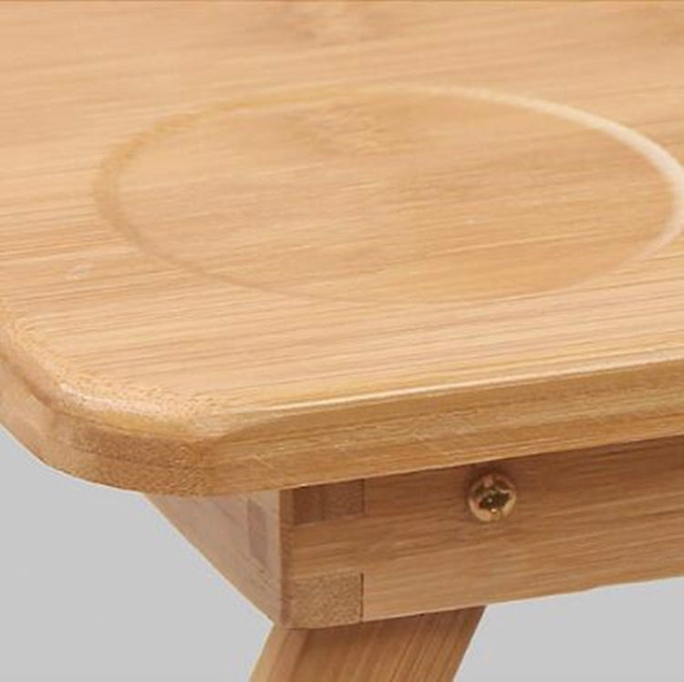 楠竹摺疊電腦桌床上卡槽筆記本電腦桌簡易懶人升降電腦桌