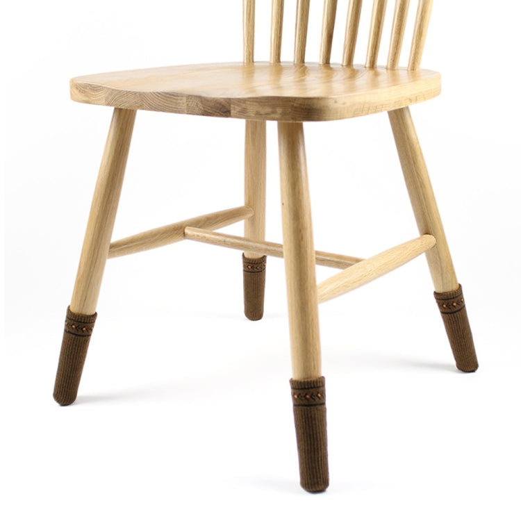 4隻裝 椅子腿針織防滑防刮擦襪飾蓋地板保護帽