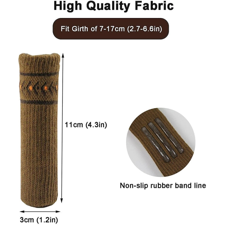 4隻裝 椅子腿針織防滑防刮擦襪飾蓋地板保護帽