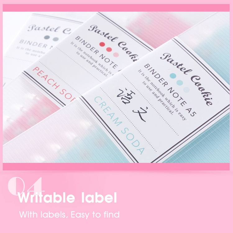 活頁記事簿彩虹曲奇每日計劃個人日記筆記本