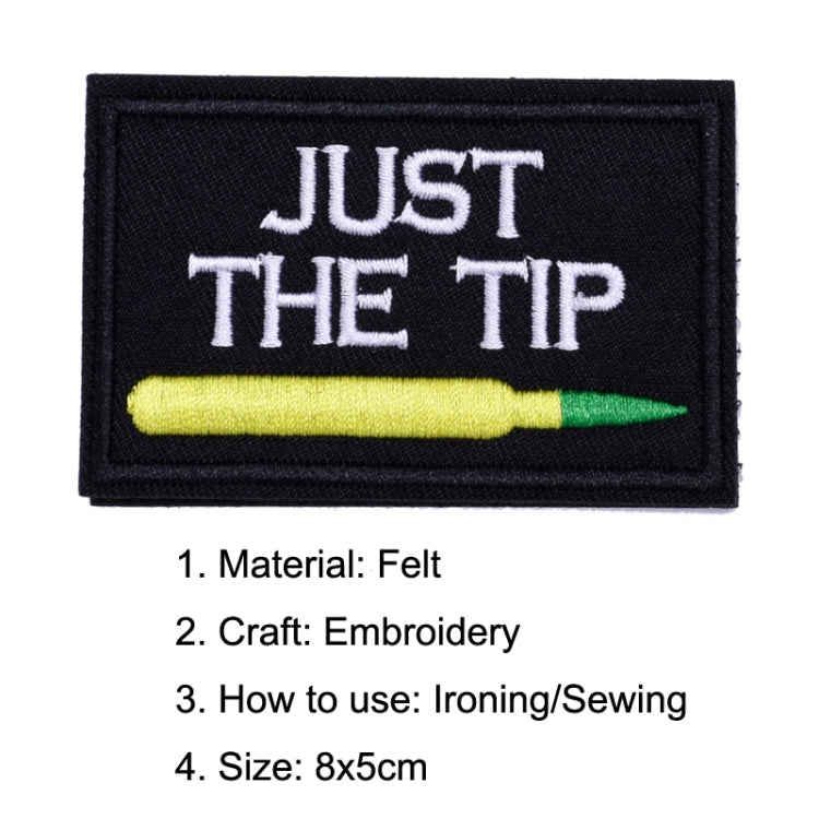 臂章魔術貼 英文字母刺繡布貼