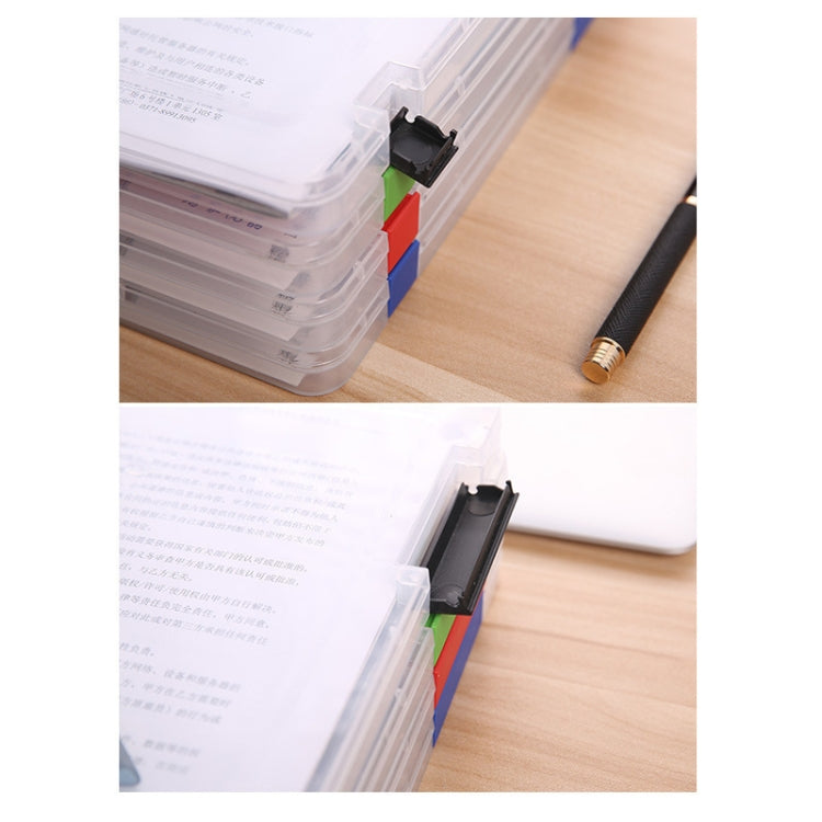 2個賣 A4透明文件收納盒  塑料文件夾  檔案文檔存儲支架