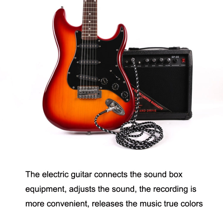 吉他連接線民謠貝斯演出降噪彎頭音頻吉他線