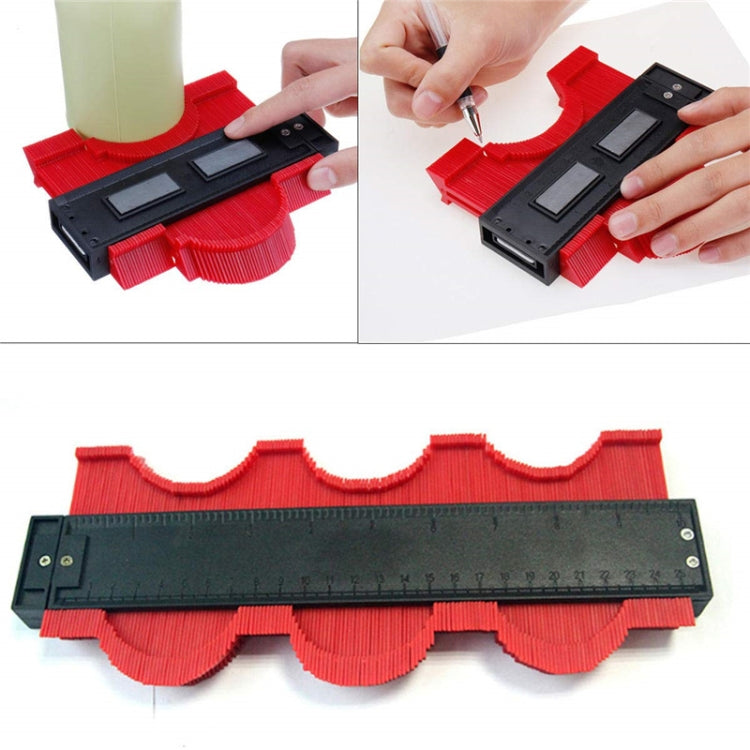 10英寸 多功能木工不規則輪廓弧度量規工具