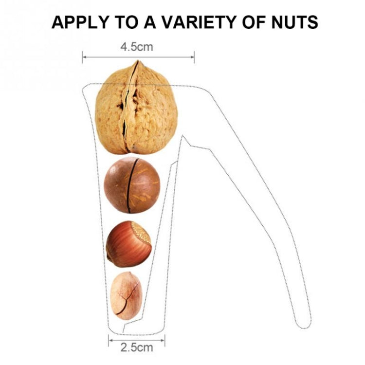 鋅合金漏斗形核桃夾 堅果開口器廚房剝殼器小工具