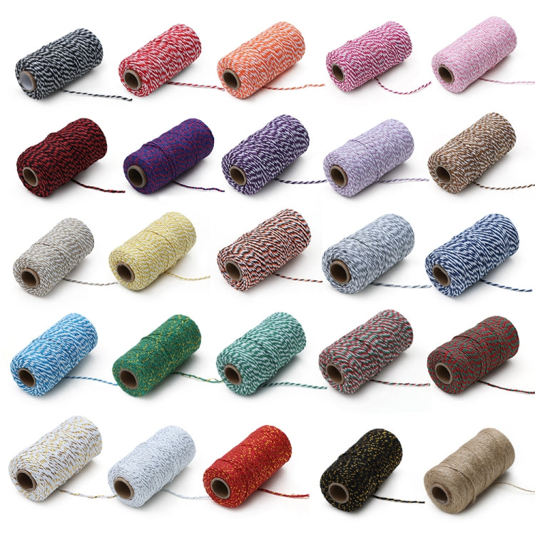 雙色棉線手工DIY抽繩 禮盒包裝繩子